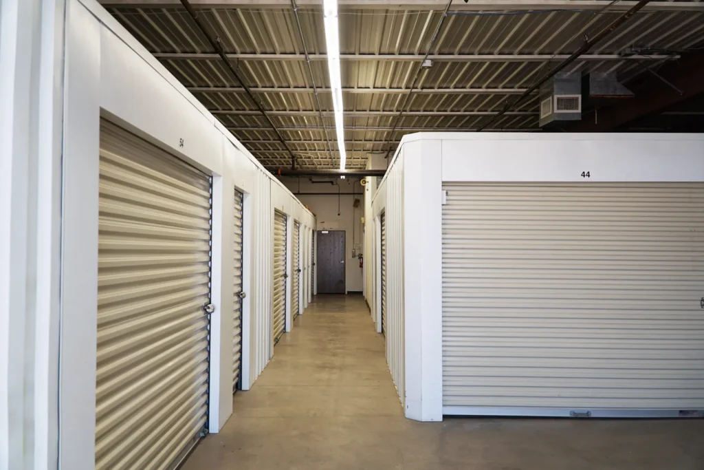 Climate-controlled interior self-storage at Store & Fetch on E. Benson Road.